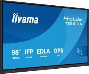 Interaktīvā paneļa IIYAMA TE9813A-B2AG 97,5" (2,48 m) 4K Ultra HD 500 cd/m² Wi‑Fi Android 24/7, melna