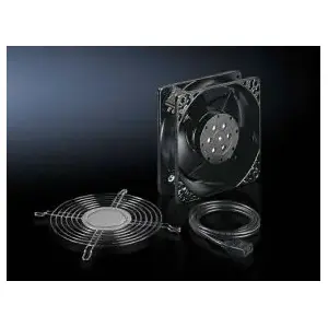 Вентилятор для корпуса Rittal DK 7980.100 — 230 В, 120 м³/ч, 119×119×25 мм, чёрный