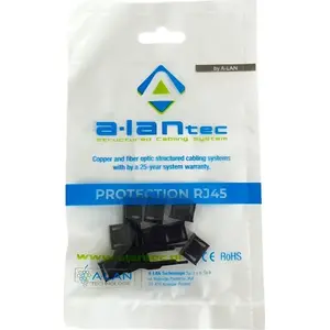 USB port lock pack Alantec WT-BU-01, black, set of 10 locks with master key