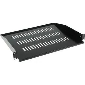 19" Rack Shelf Delta P19/381*P2 1U 381 mm, set of 2