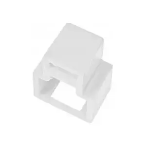 Network RJ45 plug lock by Alantec WT-BW-07, white — pack of 24 with key