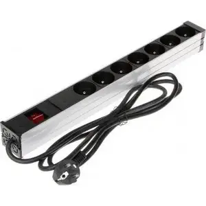 Barošanas sadalītājs Delta PD-7K/RACK 19" 1U ar 7 CEE 7/5 kontaktligzdām