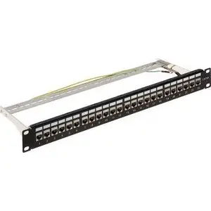Patch panel Delta 24× RJ-45 model PP-24/RJ-FX/6AC2 — 24-port RJ45 keystone termination