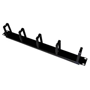 Cable holder wall mount ACT PK009, black, single-piece cable organizer