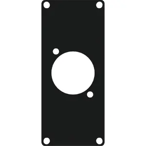 CAYMON CASY103/B blanking panel for CASY 1 – metal cover plate, single-module