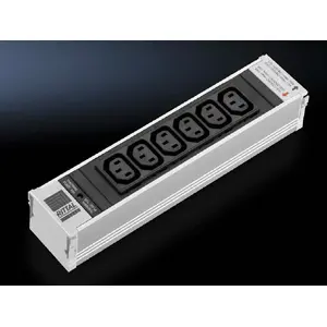 Удлинитель питания Rittal DK 7856.070 — 6 AC розеток (C13), ширина 250 мм