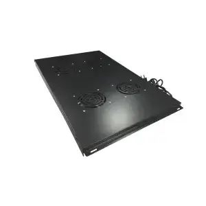 Вентиляционная панель Alantec SA-FR-4-800-1000-C — 4 встроенных вентилятора 120 мм, металлический корпус, питание AC, черная