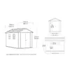 Keter Newton Plus 11x7.5 коричневый садовый сарай Photo 5