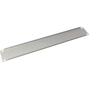 Rack blanking panel 19" 1U metal, Alantec SA-Z-19-1U-S, gray