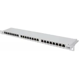Patch panel 19" 0.5U INTELLINET 24×RJ45 Category 6 FTP (I-PP 24-RS-C6GH)