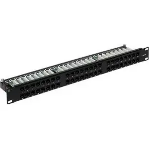 Patch panel Delta PP-48/RJ/C — 48‑port RJ-45 network patch panel, unshielded