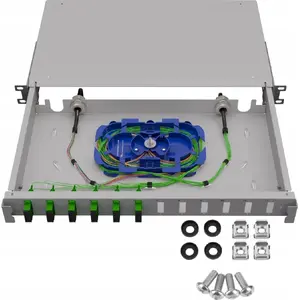 Fiber Optic Patch Panel Stalflex TFDP-19-1U-12D-SC-G — 1U, 12 SC Duplex Ports, Rack-Mount