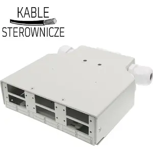 Fiber optic DIN-rail patch panel Alantec FOPD-6SCD — 6x SC duplex, front plate mounting