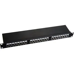 Patch panel 1U 19" Alantec STP shielded 24-port Category 6 with LSA connectors mounting shelf (PK-S6-1)