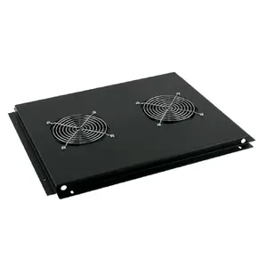Cooling fan rack accessory CAYMON SPR60RF — 2 fans, AC, aluminium housing, black