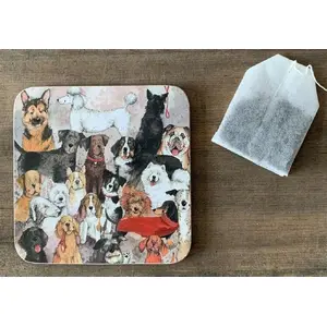 Coaster TEKA C183 — ceramic cup coaster with dog motif (model 619393)