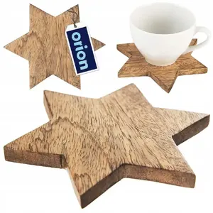 Wooden Cup Coaster ORION 12.5 cm