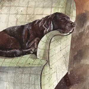 Coaster TEKA C126 'Buddy' dog design