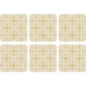 Coaster set Excellent Houseware Luxe small, pack of 6