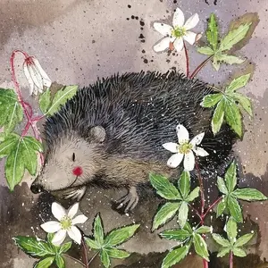 Coaster TEKA C121 Prickly hedgehog — ceramic/heat-resistant coaster