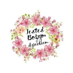 Пробковая подставка Szaron «Jesteś Bożym Dzieckiem» — декоративная пробковая подставка для посуды, модель 279294