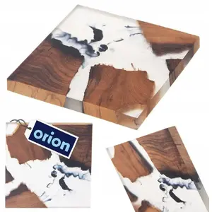 Wooden Drink Coaster Vilde RIVER 8×8 cm