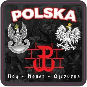 Coaster set Soliton Patriotyczne 2 pcs — drink coasters with patriotic design