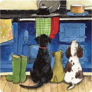 Coaster TEKA Podkładka pod kubek C125 'Psy w kuchni' — decorative drink coaster