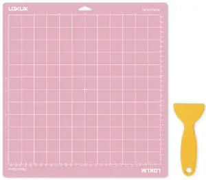 Cutting mat LOKLiK SG-GJ-0004-US-L-B2B, rubber, pink, 355×330×0.5 mm, pack of 3