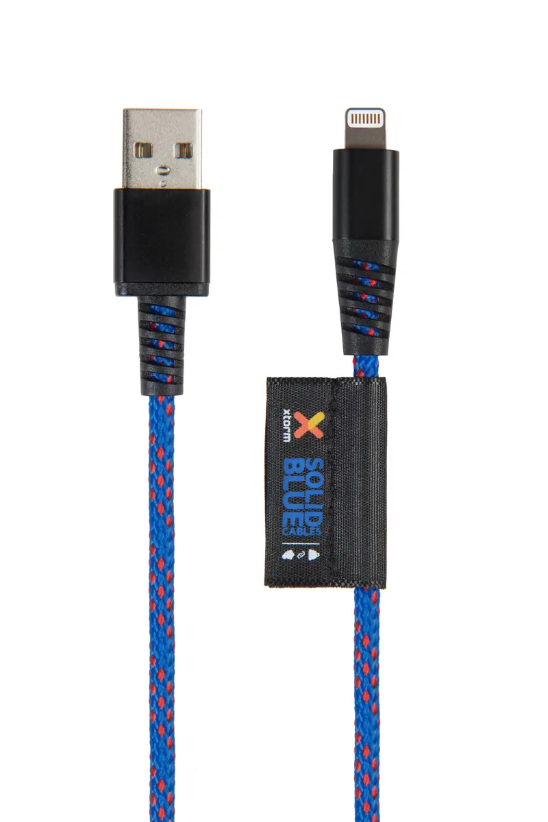 SWEEX Solid Blue 1 m — Lightning uz USB-A kabelis Photo 2