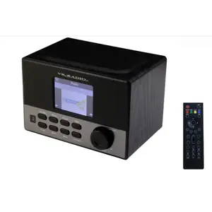 Internet radio No name IR1100 — 3.2" display, MP3/WMA, 1 W RMS, battery-powered, black