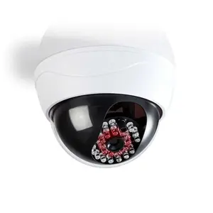 Dummy security camera Nedis DUMCD20WT — White dome, outdoor, AA 3V battery