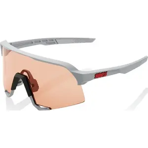 Очки 100% S3 Soft Tact Stone Grey с линзой HiPER Coral (LT 52%) и прозрачной линзой (LT 93%)