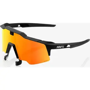 Спортивные очки 100 КНИГ Speedcraft Air Soft Tact — чёрная оправа, HiPER Red мультислойное зеркальное стекло