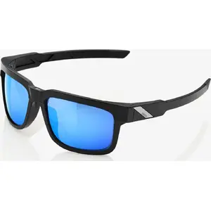 Солнцезащитные очки 100 КНИГ Type-S матовые чёрные с HiPER Blue многослойной зеркальной линзой