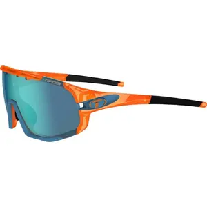 Sunglasses TIFOSI SLEDGE CLARION crystal orange with 3 interchangeable lenses (Clarion Blue, AC Red, Clear)