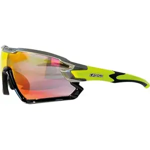 Спортивные очки Casco SX-34 Carbonic черный/желто‑красный зеркальные – Casco SX-34
