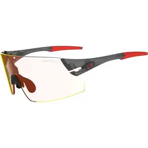 Спортивные очки TIFOSI RAIL XC с фотохромной линзой Clarion Red, оправа satin vapor, пропускание 74%–14%