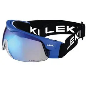 Горнолыжные очки Leki LE XC Shield — защитные спортивные очки, голубая линза, голубая рамка