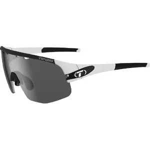 Sunglasses TIFOSI SLEDGE LITE matte white with 3 interchangeable lenses (Smoke, AC Red, Clear)
