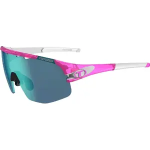 Sunglasses TIFOSI Sledge Lite Clarion — crystal pink frame, 3 lenses (Clarion Blue, AC Red, Clear)