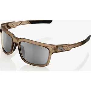 Солнцезащитные очки 100 КНИГ Type-S матовые прозрачные Crystal Sepia с линзой HiPER Silver Mirror