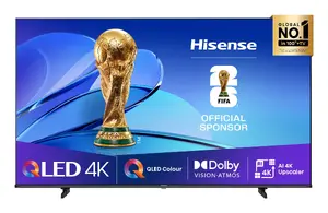 Телевизор Hisense 85E7Q PRO 85" (215 см) QLED 4K UHD Smart TV VIDAA, 3840×2160, Wi‑Fi, чёрный