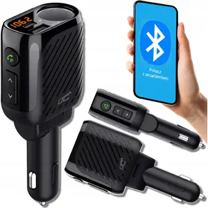 FM Bluetooth Transmitter LTC LXTR251 — V5.3, 120W car socket, QC3.0 + USB-C PD20W, battery meter