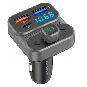 FM Bluetooth 5.3 raidītājs un auto lādētājs Proove FMLX20120003 ar USB Type-C PD 36W