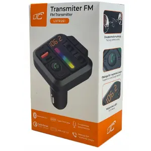 FM transmitter LTC model LXTR261 with Bluetooth, MP3 playback, hands-free calls, USB QC3.0 and PD20W, DC 12–24V