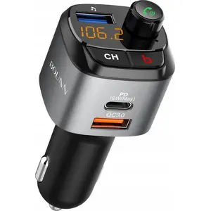 FM raidītājs un auto lādētājs Bounn C68A ar QC3.0 un PD 20W