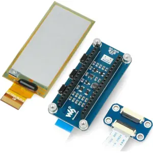 E-paper E-Ink 2.9" 296x128 px display module for Raspberry Pi Pico, Waveshare WSR-20103, black/white