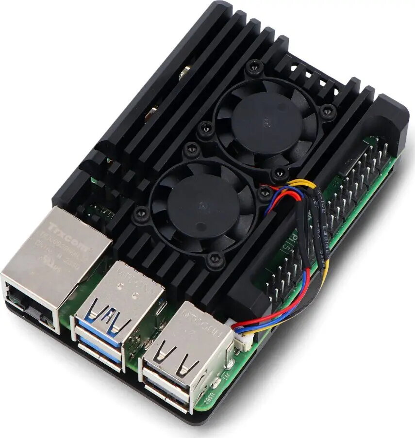 Alumīnija korpuss Raspberry Pi 5 ar