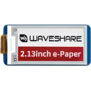 E-Paper E-Ink Display 2.13" 212×104 px, 3-color, SPI interface — Waveshare (for Raspberry Pi Pico)